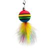 Simulation Bird Cat Toy Feather Bird with Bell Kitten Wand Toy Replacement Heads Cat Teaser Interactive Cat Toy Accessories