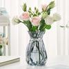 ZYVAHEHP Stylish Glass Single Flower Simple Flower Flower Decorative Home Height 15cm Vase, Vase, Vase, Vase, Transparent, Base, Decoration,