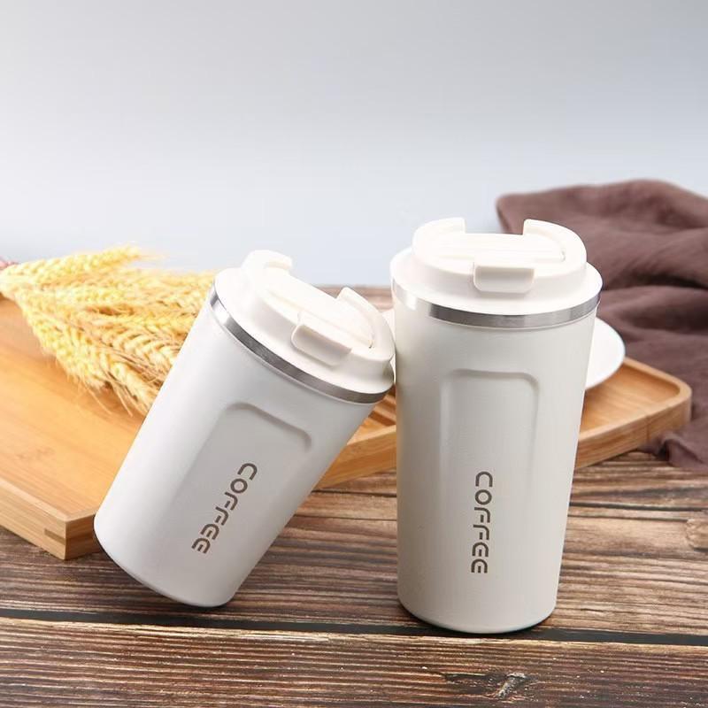 Second-Gen Concave-Convex 304 Stainless Steel Portable Vacuum Insulated Coffee Cup for Outdoor and Car Use