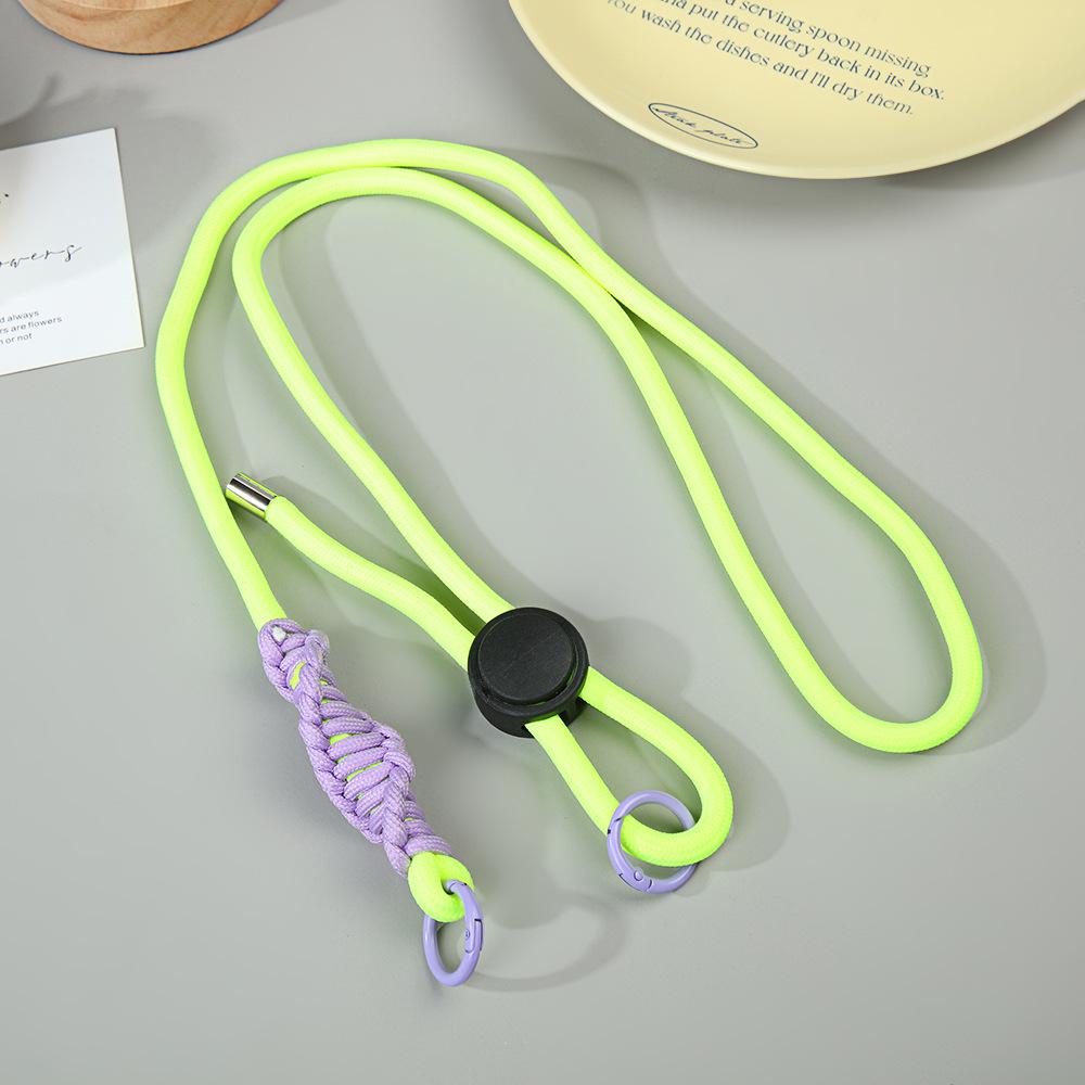 

Регулируемый шнурок для телефона с плетением Dopamine контрастного цвета через плечо