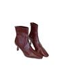 Französische kleine nackte Stiefel mit quadratischer Spitze und hohem Absatz, Schuhe für Damen Herbst und Winter 2025, neue Xiaoxiangfeng dünne kurze Stiefel, dünnabsätzige Marti