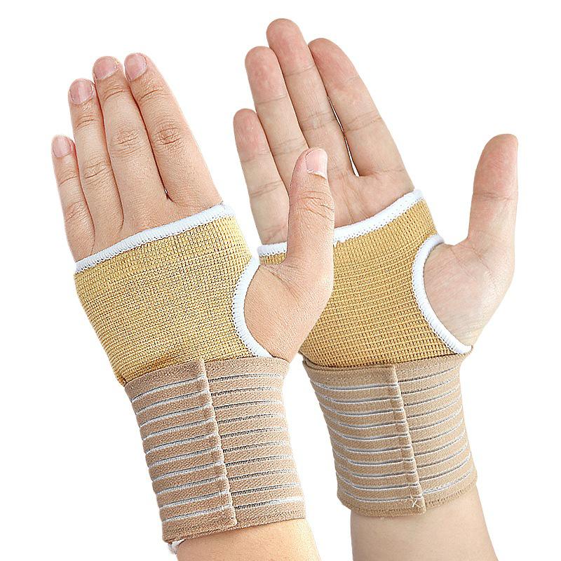 Adjustable Half-Finger Compression Wristband Glove for Outdoor Fitness & Tennis