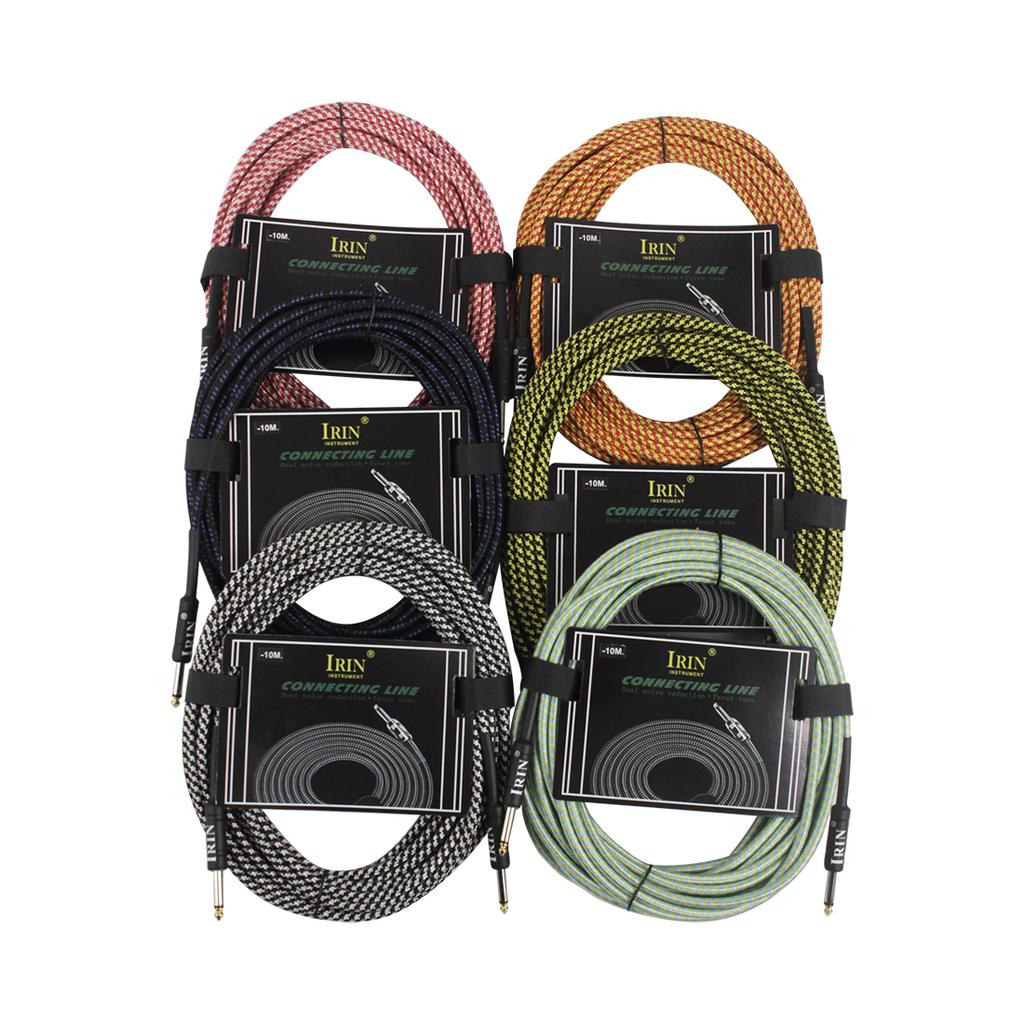 IRIN Guitar Cable Wire Cord Jack Line Amp Connection Cable 10/6/3M Audio Cable Noise Reduction Line Guitar Parts & Accessories
