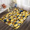 Minions Cartoon Printed Flannel Area Rug Non Slip Washable Floor Mat Kids Bedroom Living Room Sofa Decor Indoor Entrance Gift