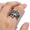 European and American Personality Retro Ancient Greek Mythology Medusa Snake Head Men, Ring