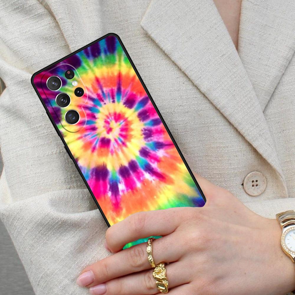 Trippy Tie Dye Hippie Art Cell Phone Case for Samsung Galaxy S26 Ultra S25 S24 S23 S22 S21 S20 Note10 Cover