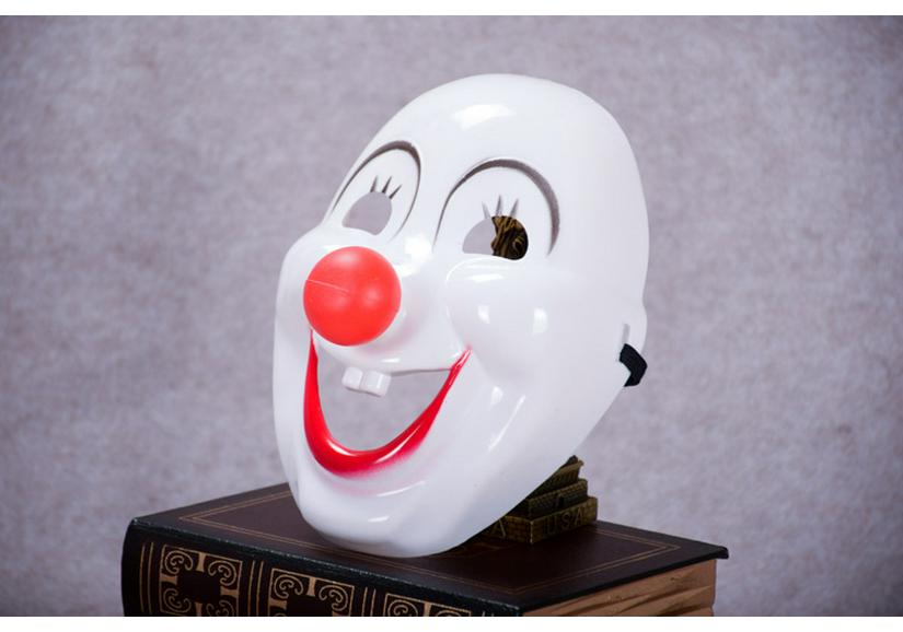 Halloween Anime Clown Mask - Hard Plastic Costume for Cosplay, Game Performances, and Festivals.