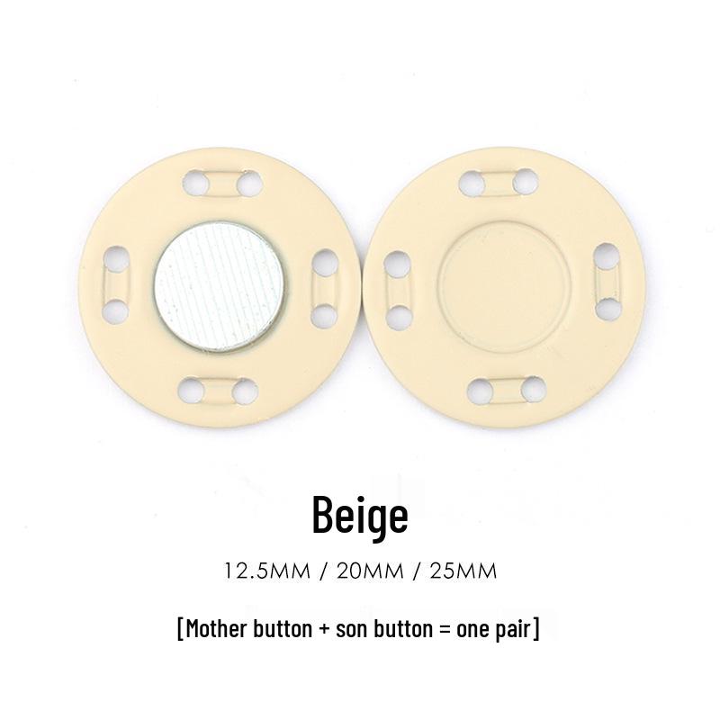 Colored Magnetic Snap Button: Hidden Metal Stud & Eye Closure for Coats and Bags
