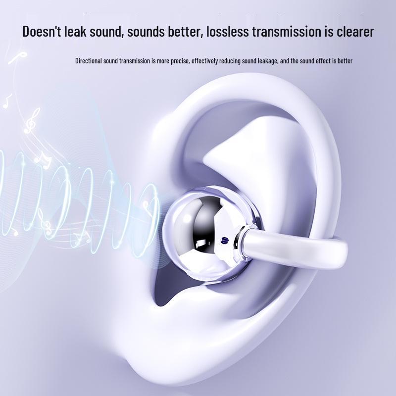 New Wireless Bluetooth Ear Clip Earphones: Ultra-Long Battery, Air Conduction, Sports, Noise-Canceling