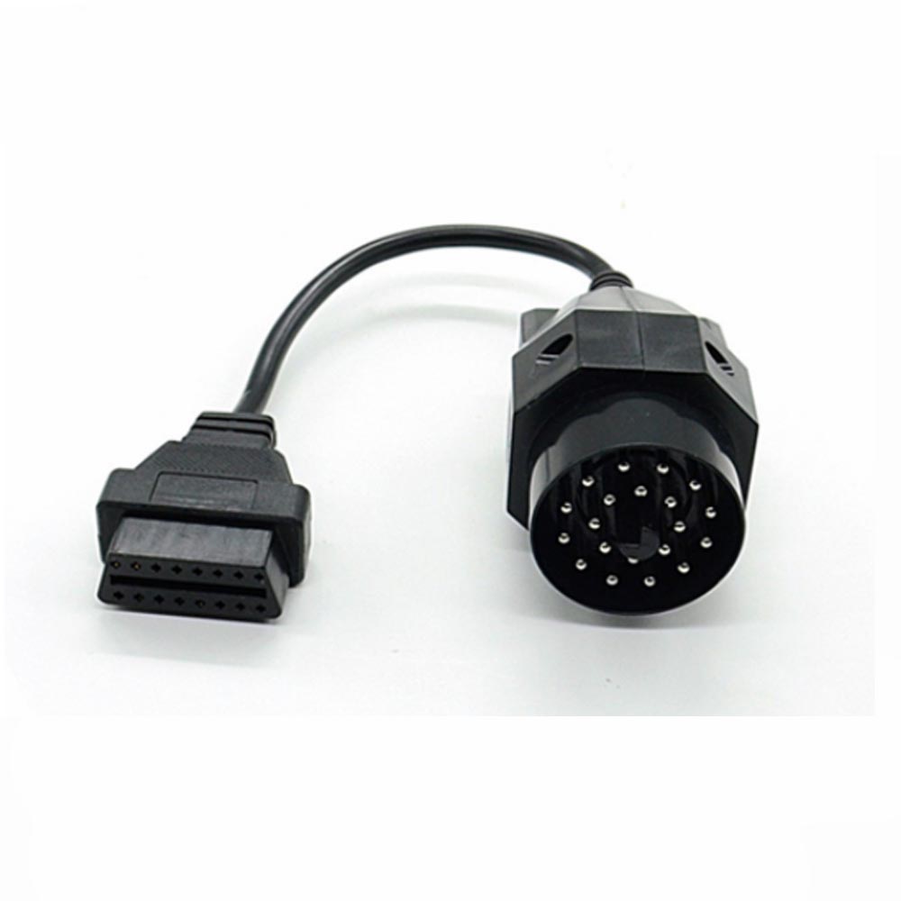 1Pcs Car OBD Extension Cable OBD II Adapter for BMW 20 pin to OBD2 16 PIN Female Connector e36 e39 X5 Z3 for BMW 20pin to 16pin