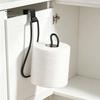 No Drill Adhesive Paper Organizer Toilet Roll Holder, Stainless Steel Heavy Duty Rustproof Kitchen Towel Storage Rack, Wall Mount Stand for