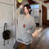 Women's Winter V-Neck Lace Patchwork Knit Sweater - Soft, Warm, Loose, Slimming Design