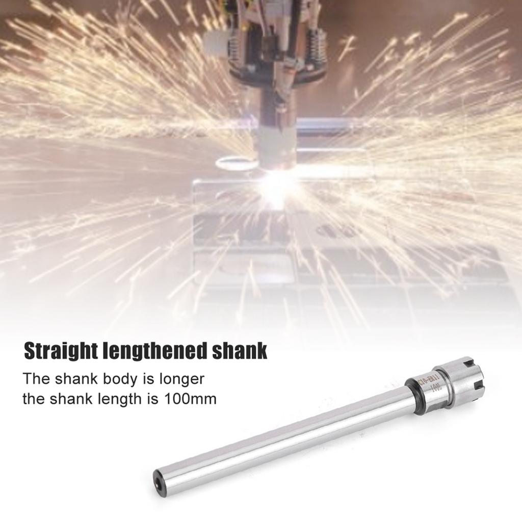 ER11M-100L 100mm Spannzangenhalter Spannzangenhalter Verlängerungsstange Gerader Schaft Spannzangenhalter Verlängerung Drehbankstange