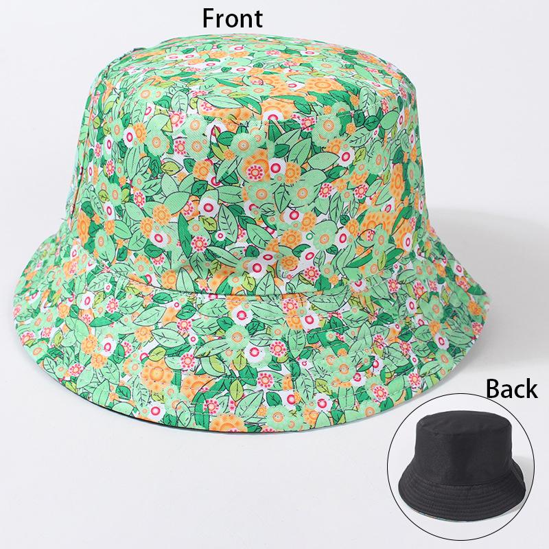 

Green Hat Fresh Doublesided Wearable Womens Sunshade Hatscaps Fisherman світло-зелений колір