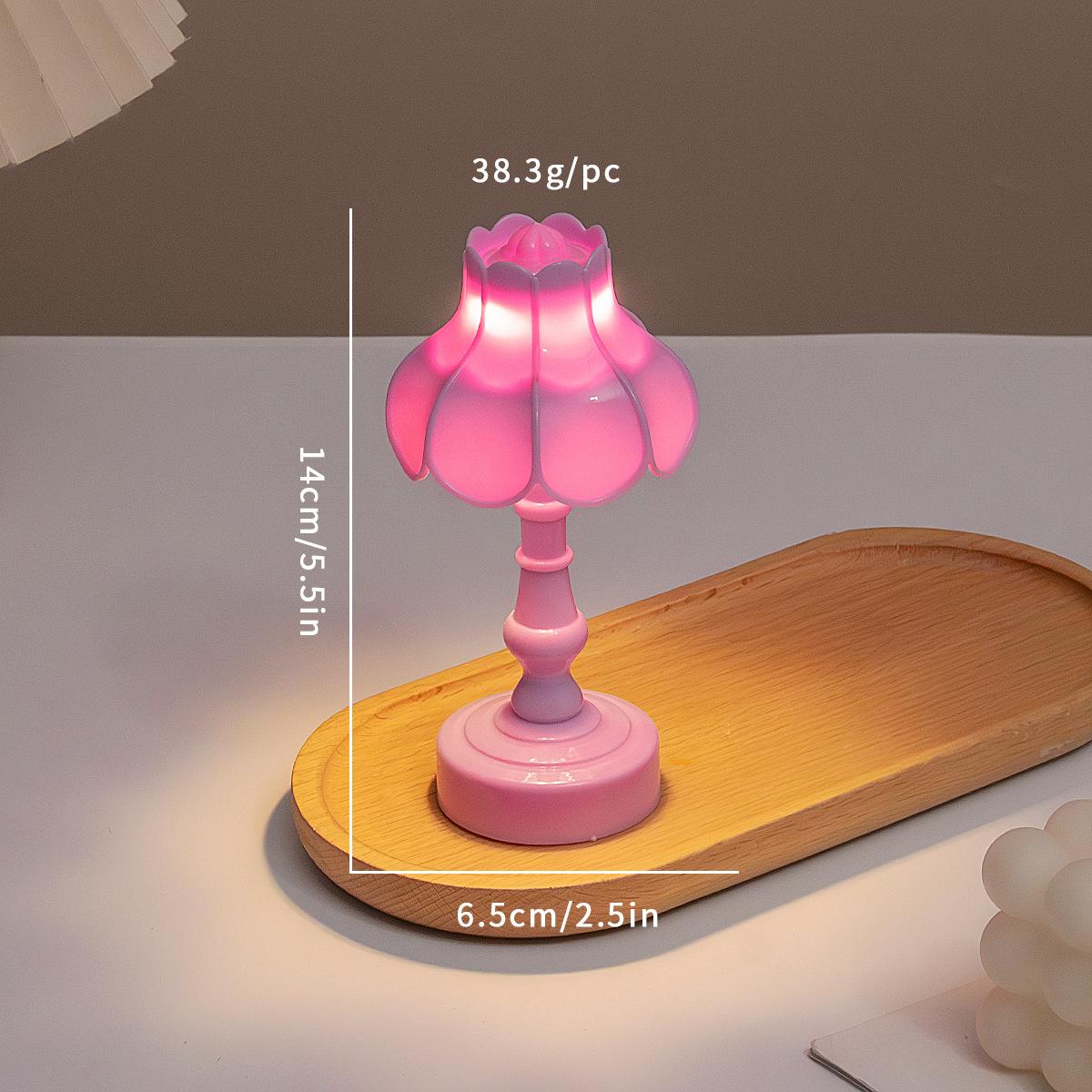 

Ins Retro Nightstand Lamp for Bedroom Dorm Desktop Decor Creative Sleep Light Gift for Women Birthday Present 0.5w