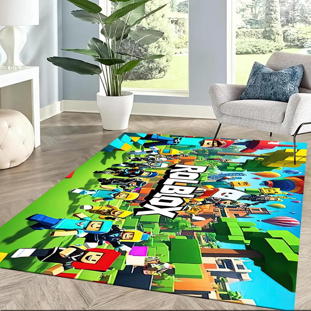 Rolling Blocks Adventure Square Rugs Are a Great Choice for Living Rooms, Bedrooms, Home Décor, and As Gifts.