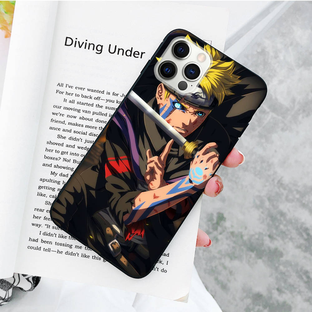 JW57 Boruto Black Sofe Case for Xiaomi Poco X6 X4 M5 M6 F5 F6 C65 C55 C50 C51 C40 Pro Redmi 14C A3X 13C 12C 11T 10A 9C Note 7 6 8A Plus