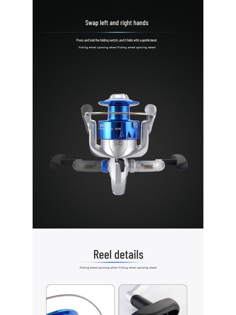 Long Cast Spinning Reel for Sea Fishing Rods