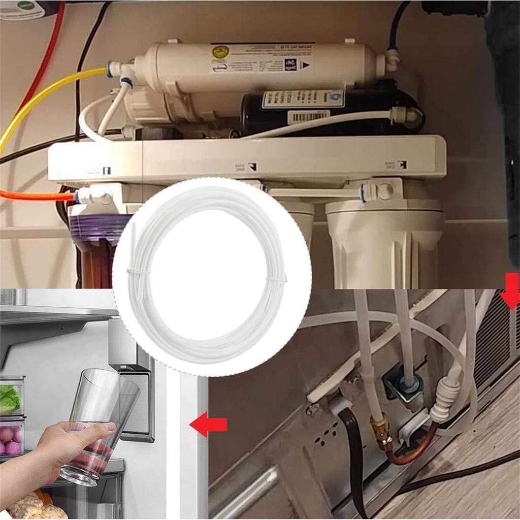 Essential Water Connection Set 10m Refrigerator Water Pipe Water Hose Connectors 10m Tubing Set for Side by Side Fridges
