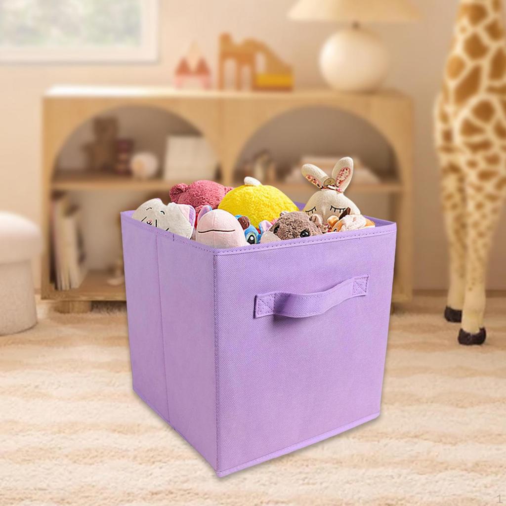 Storage Cube Art Craft Supplies Books Organizer Laundry Hamper Foldable Basket for Study Desk