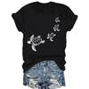 Summer Sea Turtles Print Women's Casual Short Sleeve Crew Neck Polyester Knit Fabric Regular Length T-Shirt for Spring