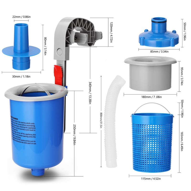 

Скиммер для бассейна Фильтр для сбора мусора с поверхности воды Для плавательных бассейнов Аквариумов Вода Для очистки резервуара синий