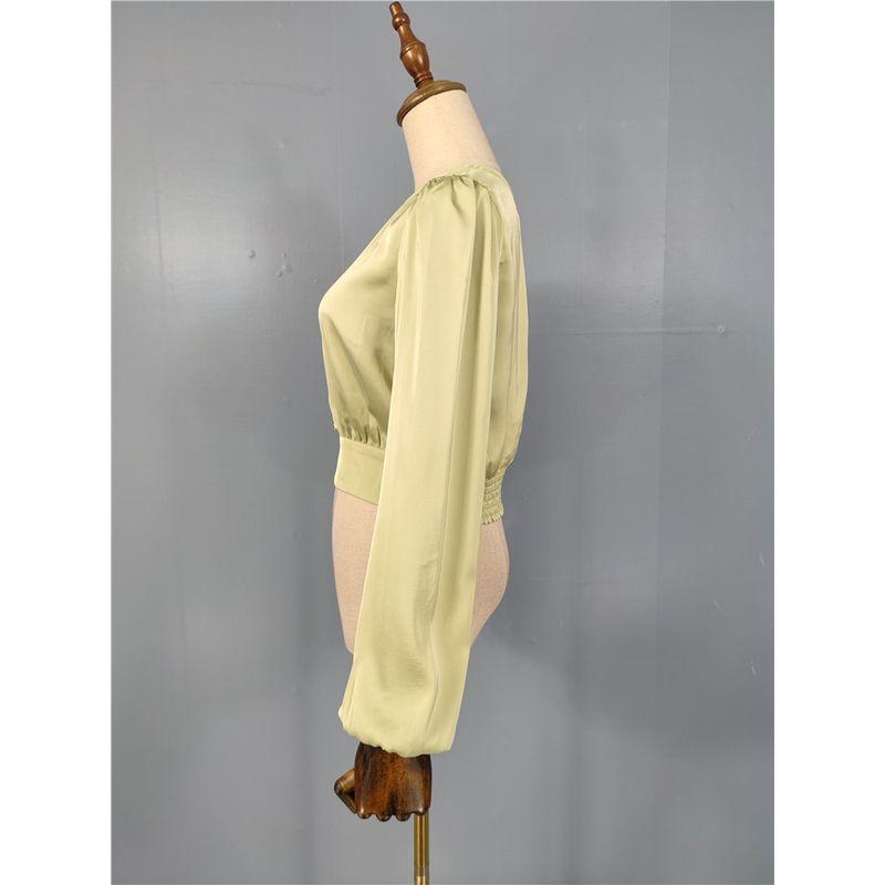 Export Single High-Quality RZ Home Smooth Acetate Satin 2025 Summer New Arrival Accessible Luxury Lady Style Tops Female