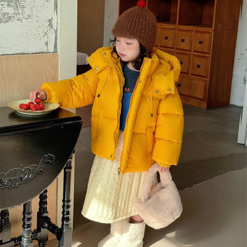 Children's Hooded Puffer Jacket - Thick, Warm, Stylish for Boys & Girls (Autumn/Winter)