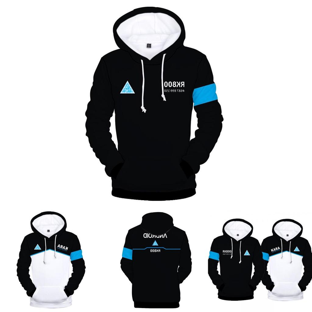 Premium Quality Detroit Become Human Hoodie Sweatshirt Connor Rk800 Kara Baseball Coat Jacket