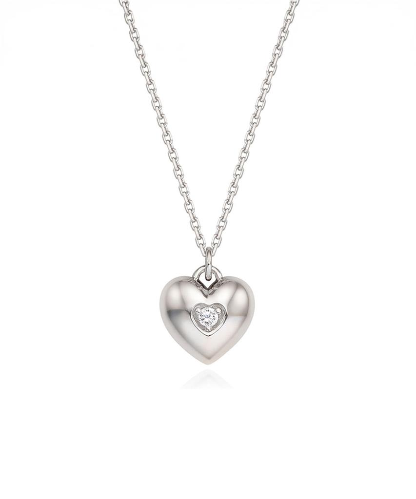 Stonehenge Silver Chubby Heart Necklace Sc24C04E