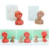 Elegant Portrait Resin Epoxy Molds Beautiful Girls Shape Figurines Decoration Creating Silicone Mold for Craft  Project