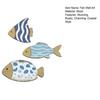 3 Stück Holzfisch Nautische Wanddekoration Strand Küstenfisch Wandkunst Rustikale Fisch Hängende Skulptur für Badezimmer Seehaus Dekoration