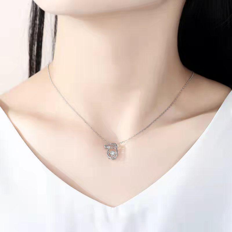 

Beichy Sterling Silver Santa Claus Necklace with Unique Design 925 Sterling Silver