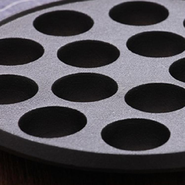 Multipurpose 26x26cm Cast Iron Pancakes Pan Takoyaki Cooking Escargot Plate For Street Food Business Or Family Gathering