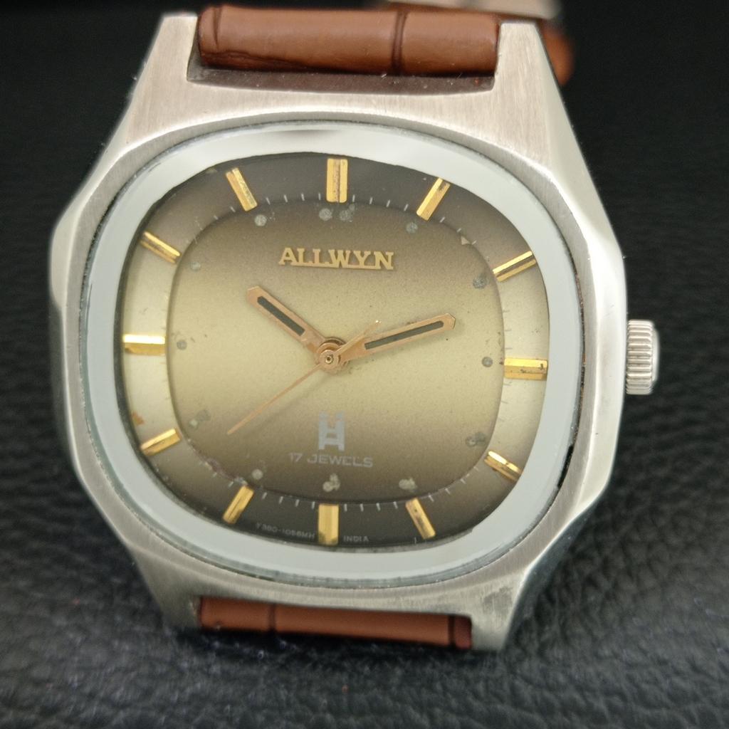 MONTRE VINTAGE ALLWYN 6300A REMONTAGE MANUEL INDIA HOMME CADRAN ORIGINAL a708160-1