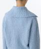 Musinsa Standard Woman Bubble Yarn Collared Cardigan [Light Blue]