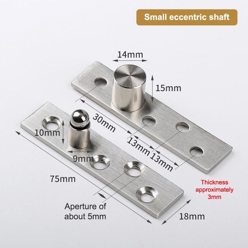 75Mm-150Mm Zawias Obrotowy do Drzwi Stal Nierdzewna Górny i Dolny Czop Lokalizacyjny Wytrzymały Obrót 360 Stopni Okucia