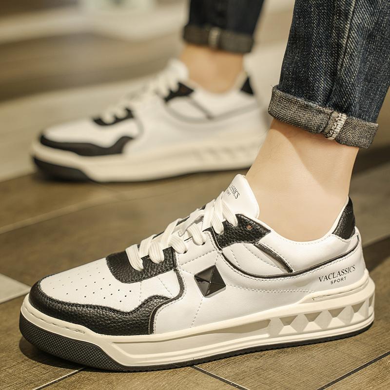 

Genuine leather casual shoes for men fashion breathalbe Lace Up Outdoor Oxford Jogging Shoes Rubber Man Casual Leather Shoes 10