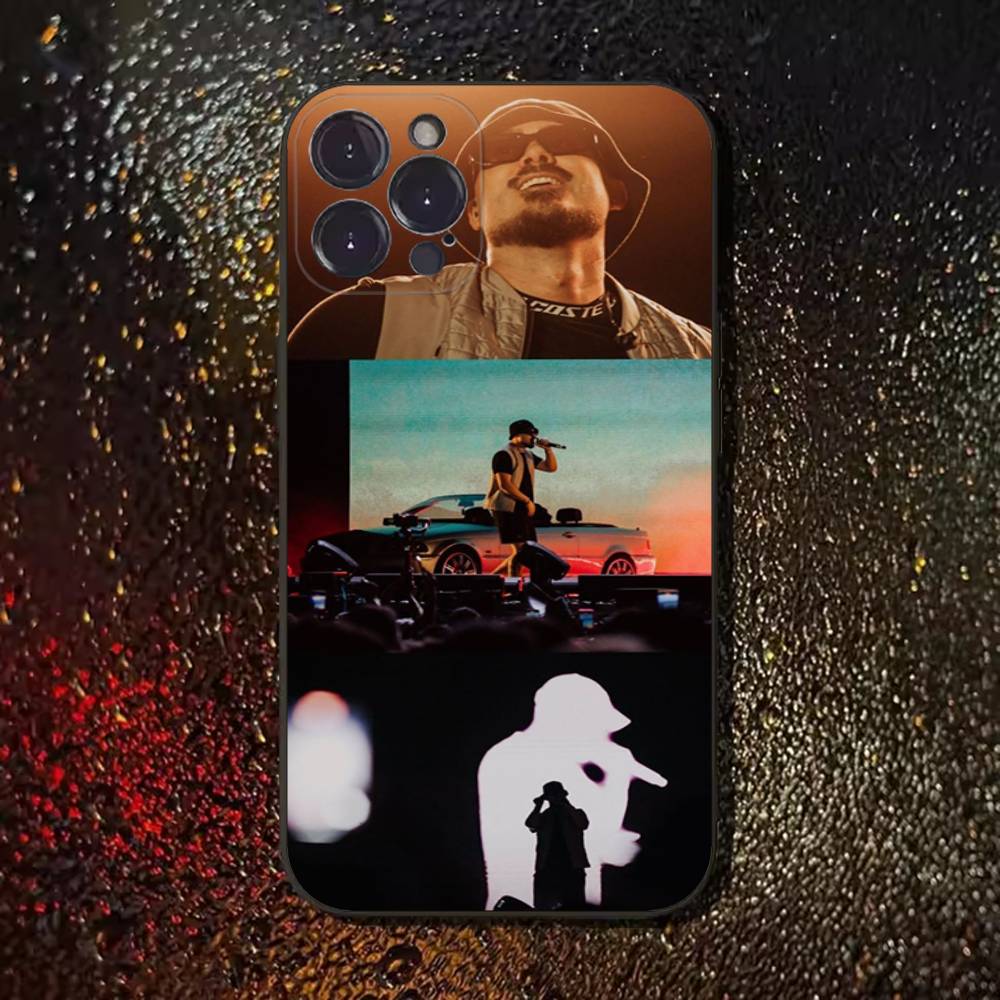 Singer D-Dellafuente-music Phone Case For iPhone 16,15,14,13,12,11 Plus,Pro Max,XS,X,XR,SE,Mini,8,7,Soft Silicone Black Cover