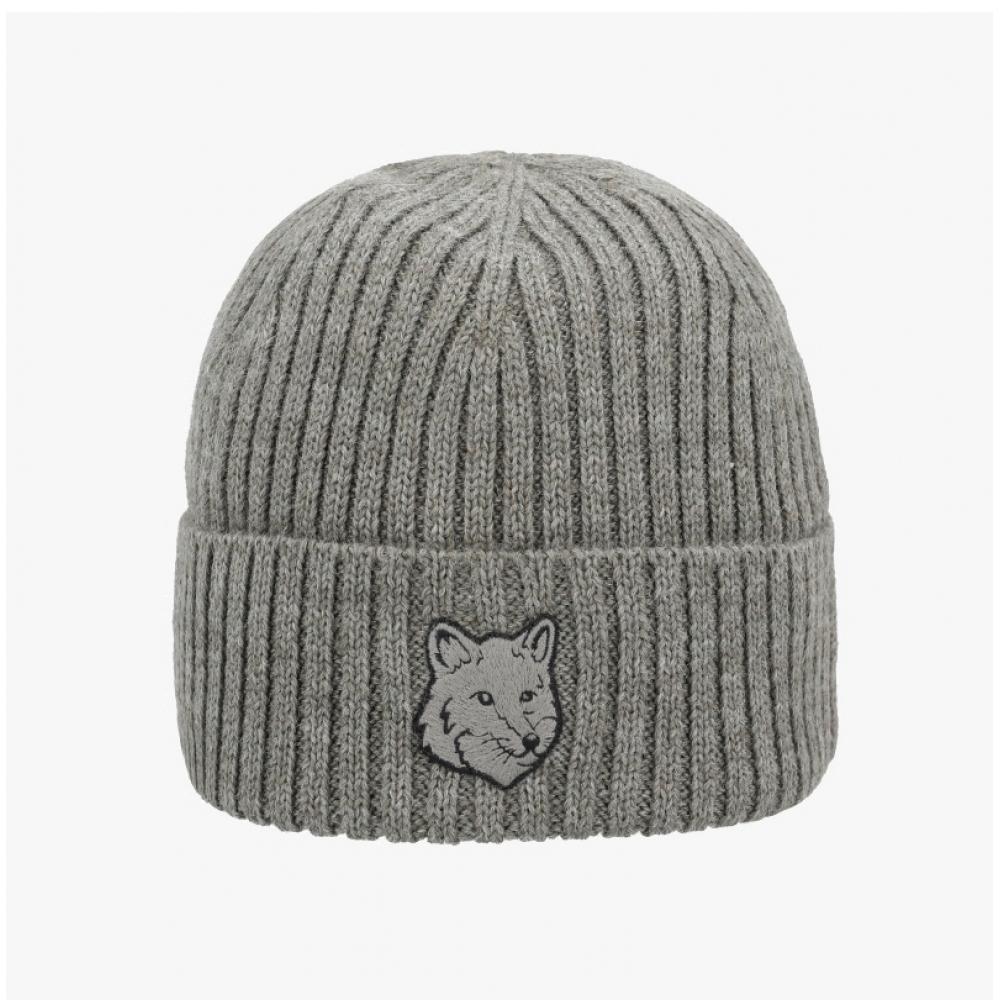 Maison Kitsune Bold Fox Head Beanie Mm06111kt1022