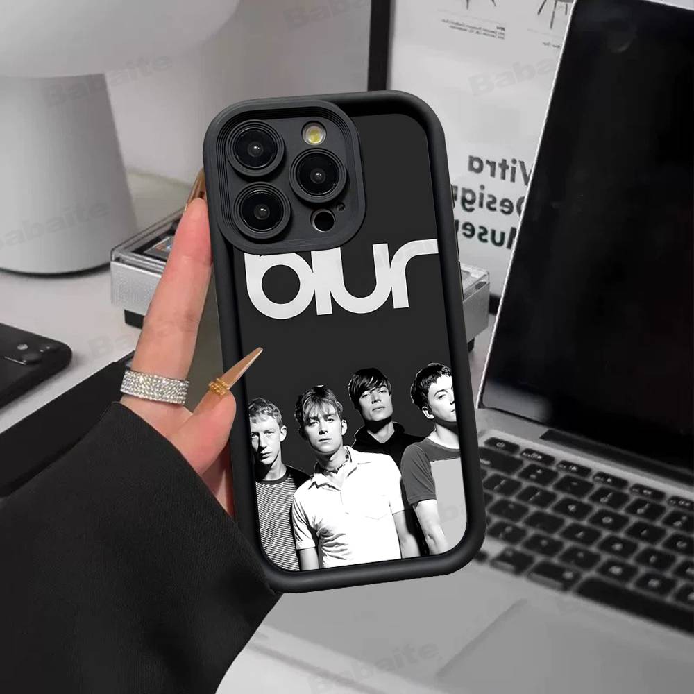 Band Musik Rapper B-Blur Vintage Phone Case For IPhone 17 16 15 14 13 12 11 Air Plus Pro Max Soft Back Cover