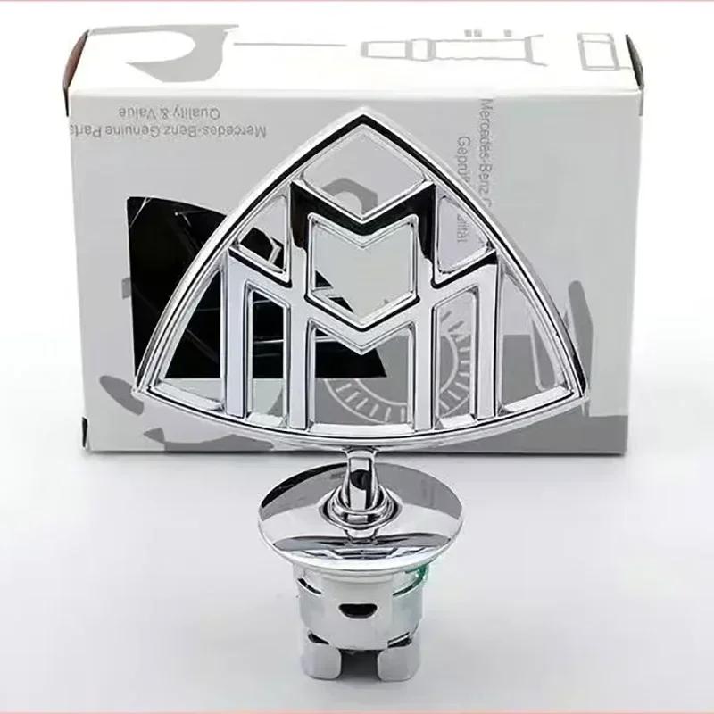 For Benz S-ss W6 Star Bonnet Badge Car Hood Front Chrome Logo Hood Marking For Mercedes Benz C E S Class W204 W205 W212 W213 W211 W220 W222 W223