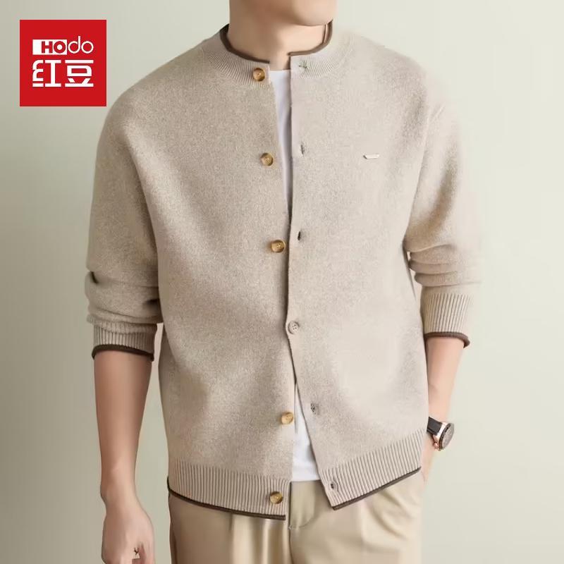 Hodo Men's Thickened Knitted Cardigan Sweater