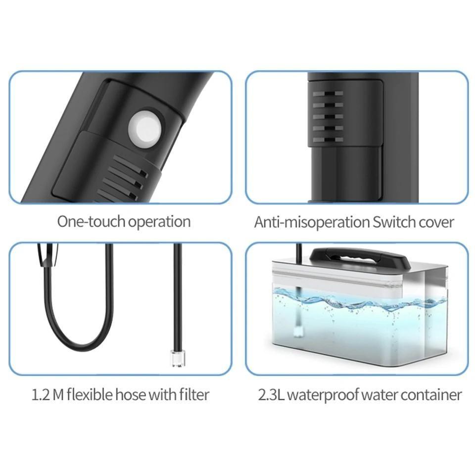 Portable Electric Bidet Fits Bottles for Personal Cleaning Shattaf Rechargeable Travel Camping Summer Cooling Bidet Shower Jet Sprayer Muslim Bidet
