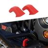 Pair Front Bumper Tow Hook Rubber Sleeve Protectors For Jeep Wrangler JK JL JT