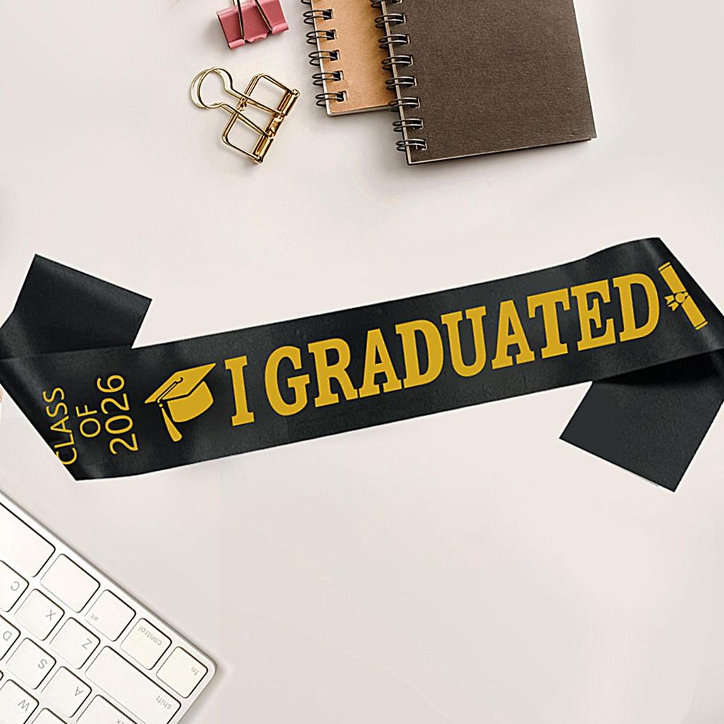 Graduation Set 2026 2026 Classic Photo Prop Accessory Graduation Hat And Sash Set For Men Women Youth Teens College Student