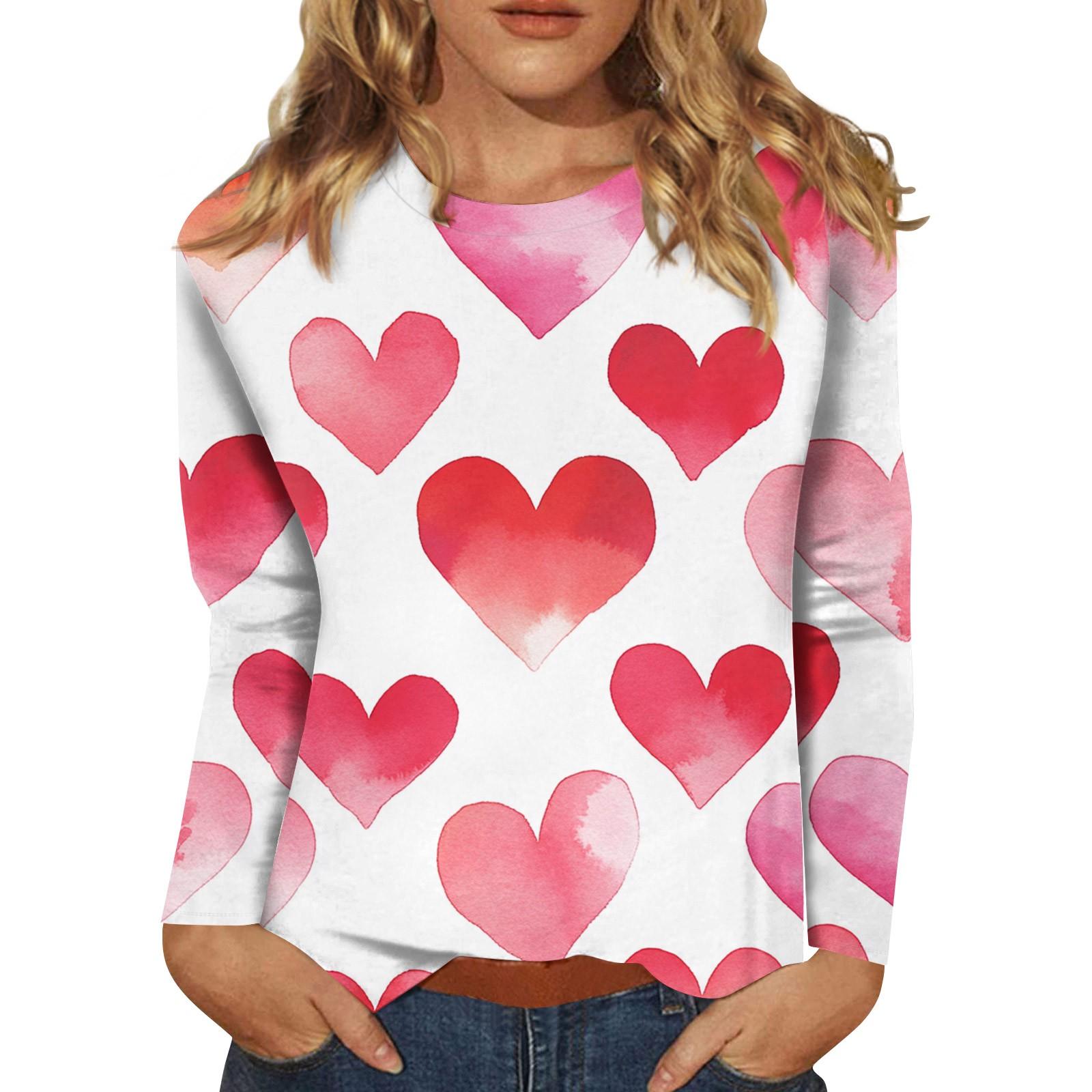 

Женская мода повседневный топ с длинным рукавом и круглым вырезом с цветочным принтом XL киноварь