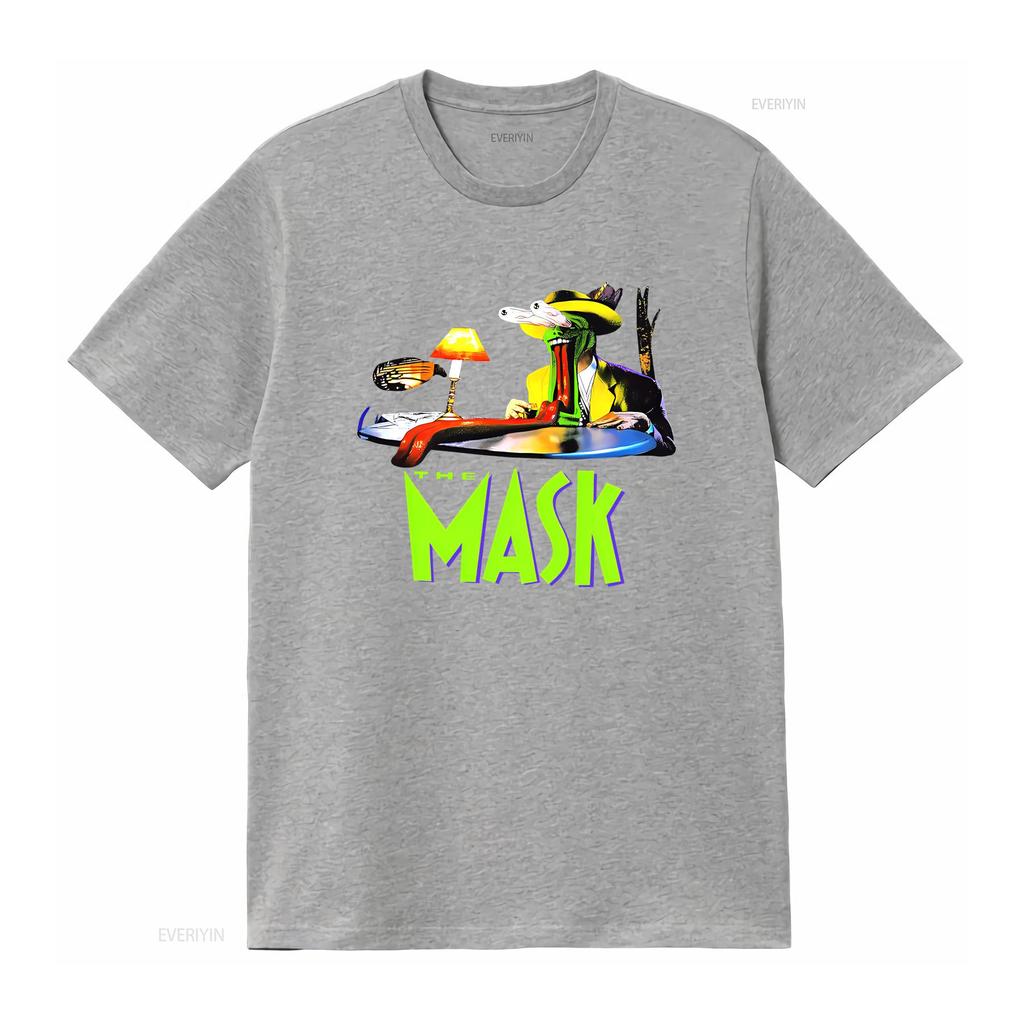 NUOVA RARA THE MASK FILM JIM CARREY 1994 VINTAGE Maglietta vintage Lavata streetwear Top elasticizzato Per l'uso quotidiano Leggermente