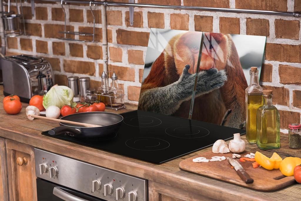 SZKLANA PŁYTA OCHRONNA NA KUCHENKĘ 70x52 NOSACZ