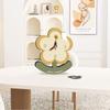 1PC Flower Cartoon Creative Table Clock Living Room Desktop Crafts Ornaments Decorative Digital Clock Bedroom Bedside Office Silent